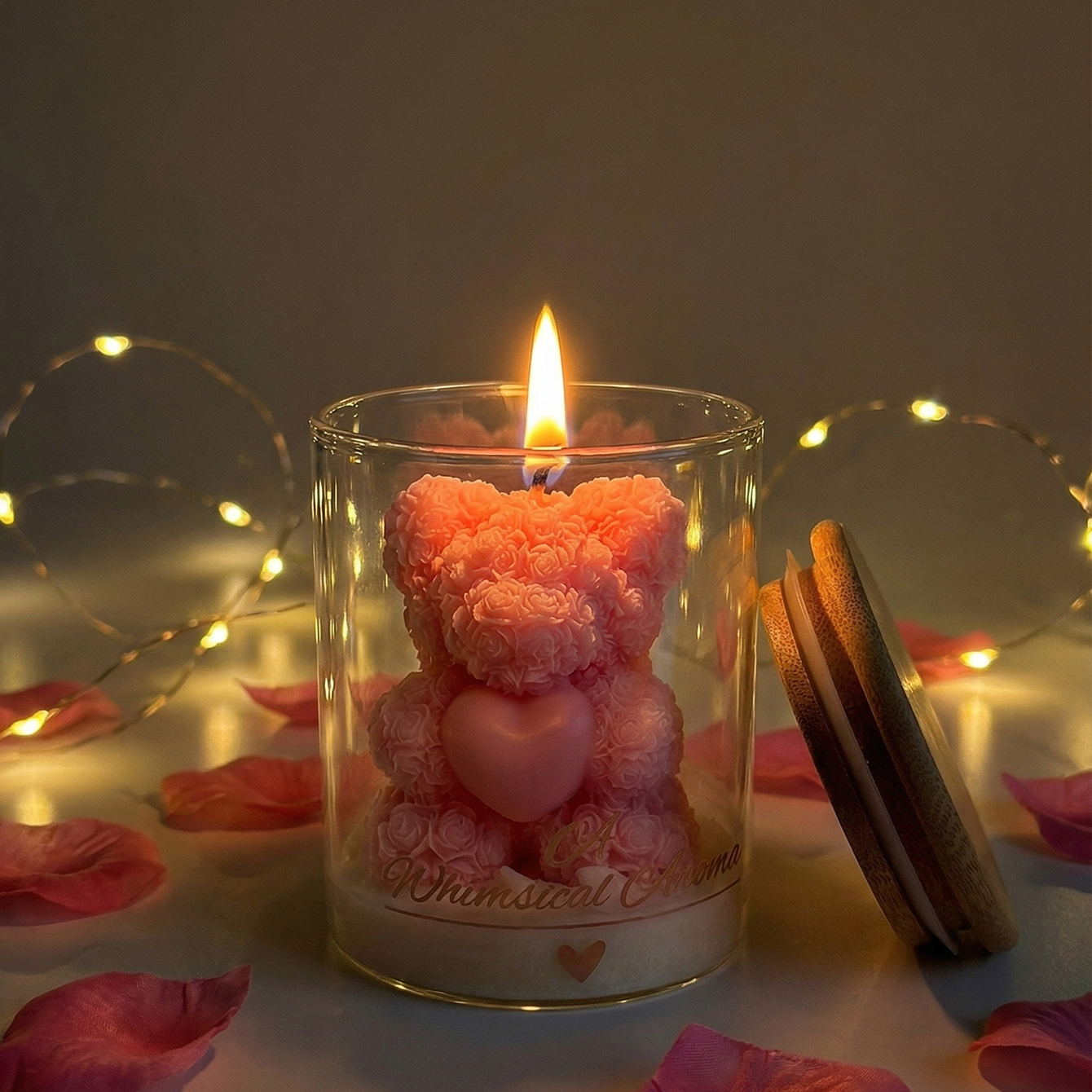 Rose Bear Candle Soy Wax Glass - Candle Supplies Glass Jars 리뷰 및 가격