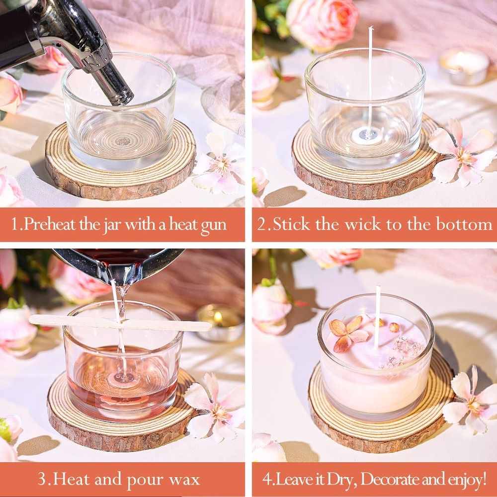 C9 Clear Glass Candle Jars Sma - Candle Supplies Glass Jars 리뷰 및 가격