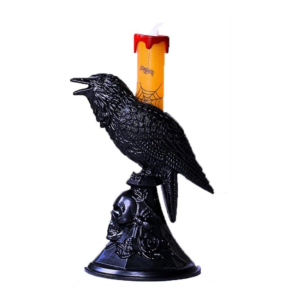 New Black Crow Statue Glowing  - Candle Supplies Europe 리뷰 및 가격