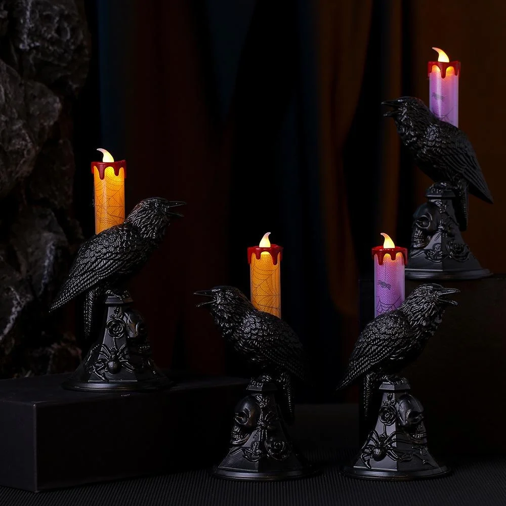 New Black Crow Statue Glowing  - Candle Supplies Europe 리뷰 및 가격
