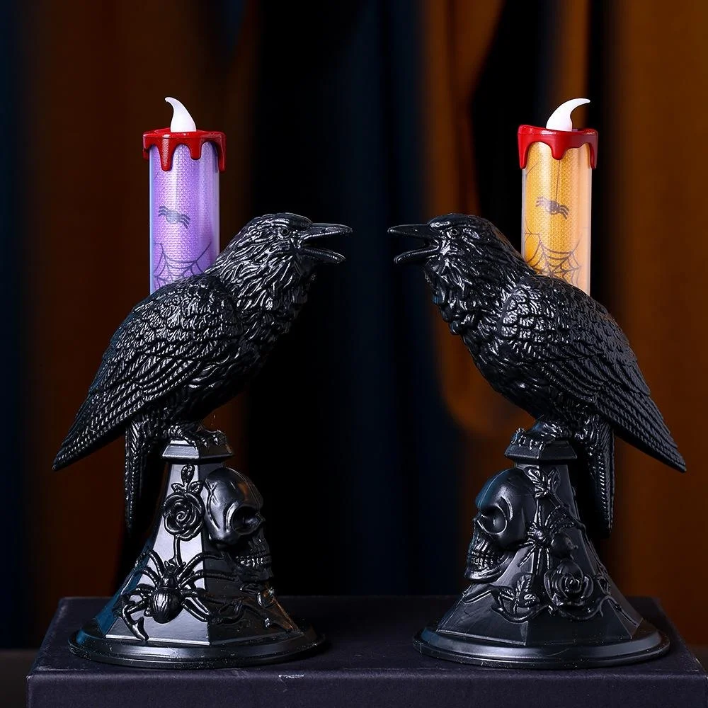 New Black Crow Statue Glowing  - Candle Supplies Europe 리뷰 및 가격