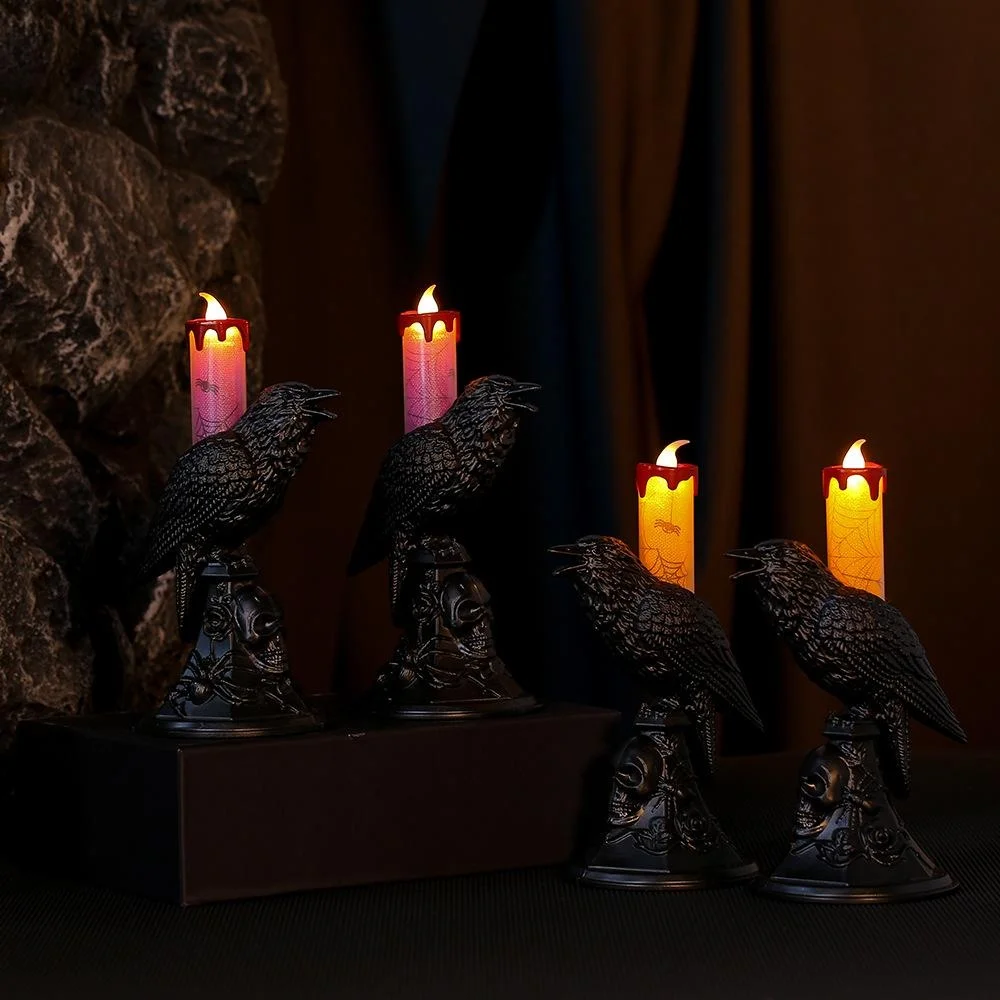 New Black Crow Statue Glowing  - Candle Supplies Europe 리뷰 및 가격