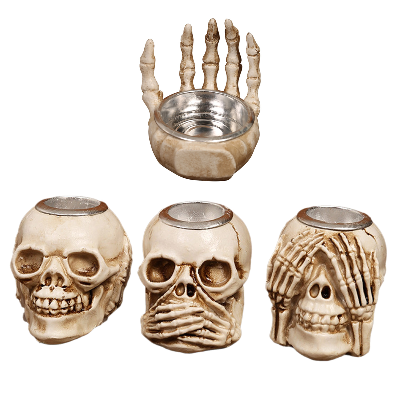 Halloween Skull Candle Holder  - Candle Supplies Europe 리뷰 및 가격