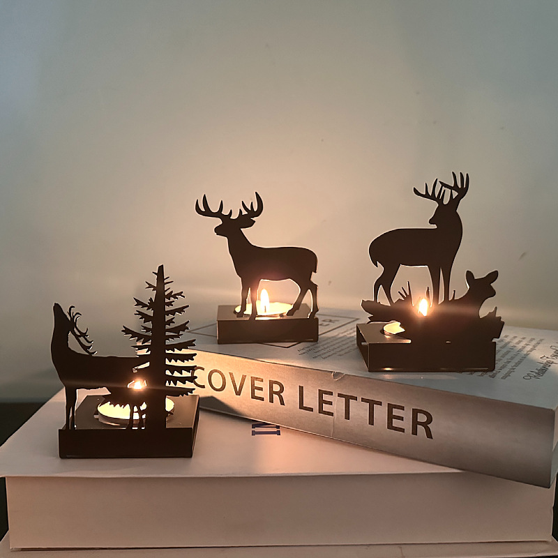 Metal Elk Candlestick Home Chr - Candle Supplies Europe 리뷰 및 가격