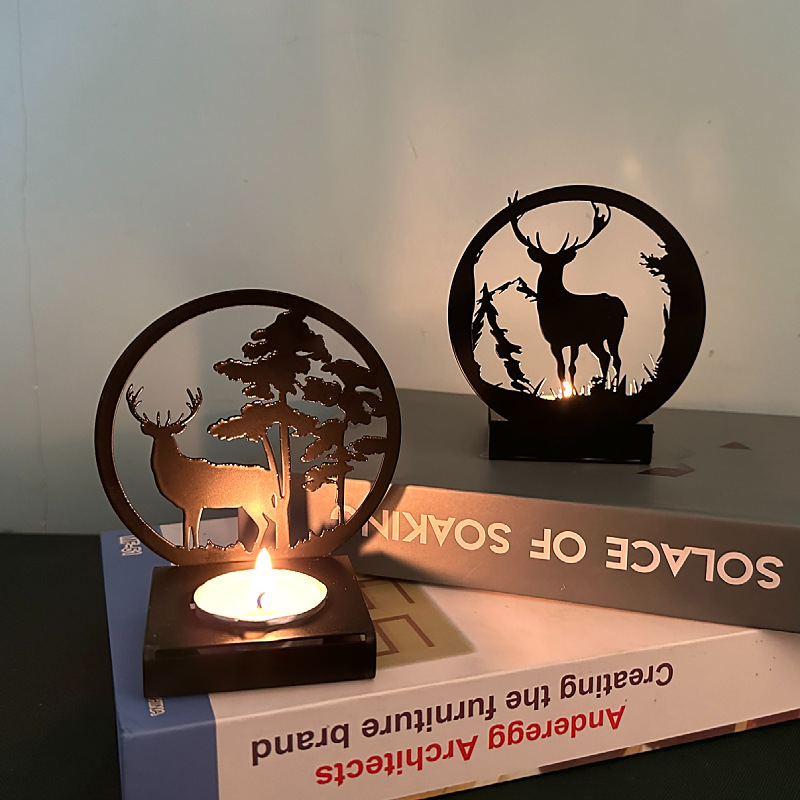 Metal Elk Candlestick Home Chr - Candle Supplies Europe 리뷰 및 가격