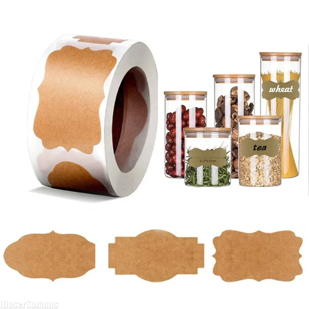 Kraft Stickers Paper Labels Bl - Candle Supplies Glass Jars 리뷰 및 가격