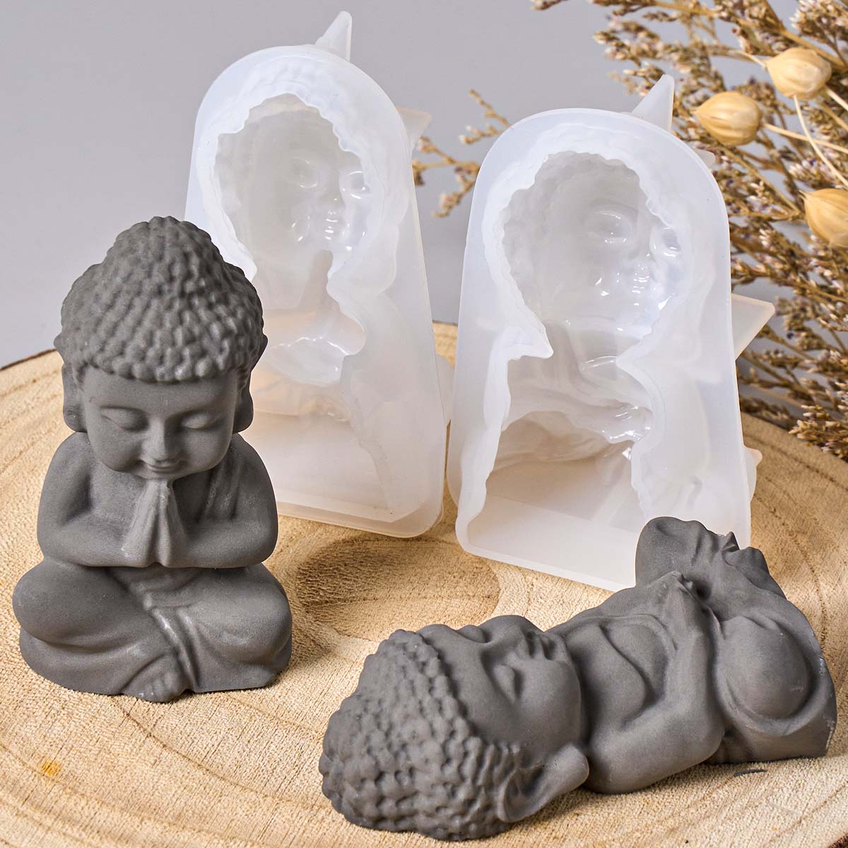 3D Buddha Silicone Candle Mold - Zen Candle Supplies 리뷰 및 가격