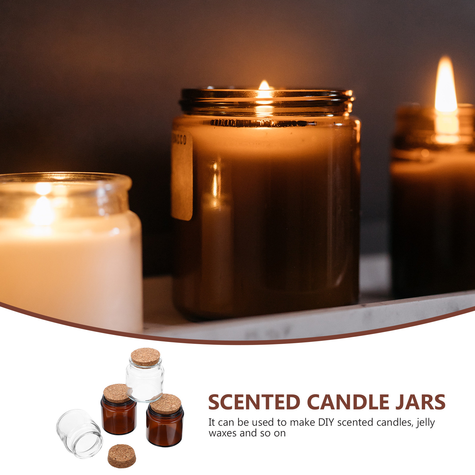 4Pcs Jar for Making Candles Em - Candle Supplies Glass Jars 리뷰 및 가격