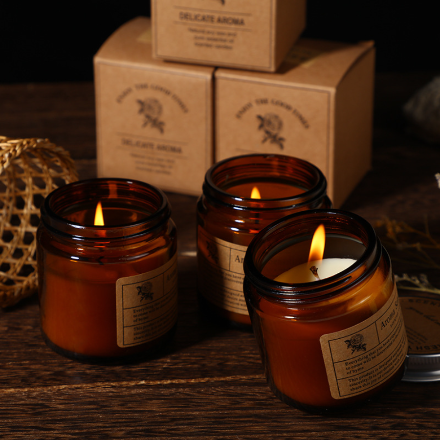 1pc Brown Glass Cup Aromathera - Candle Supplies Glass Jars 리뷰 및 가격