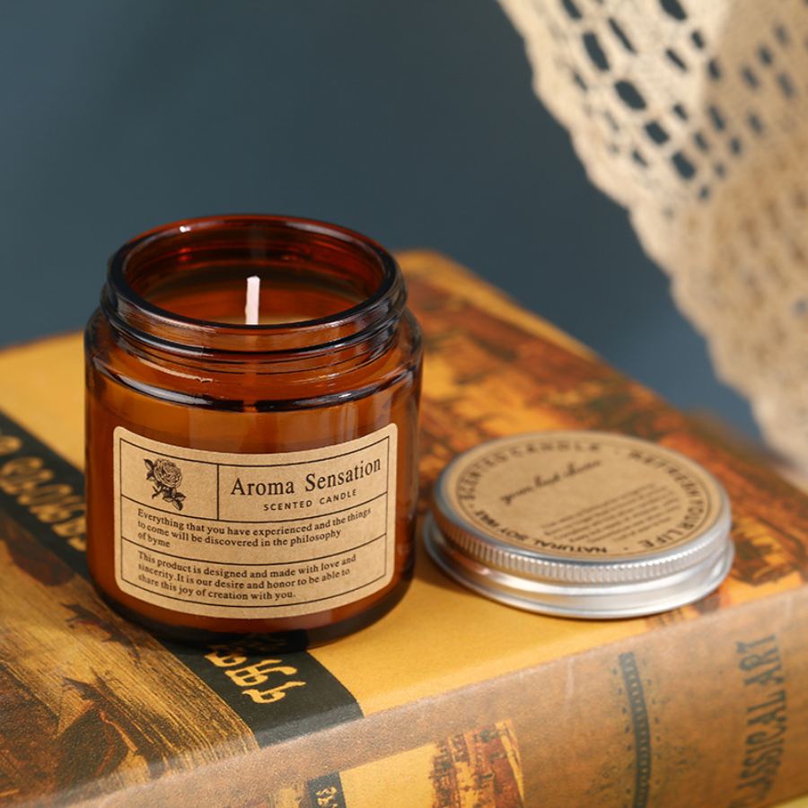 1pc Brown Glass Cup Aromathera - Candle Supplies Glass Jars 리뷰 및 가격