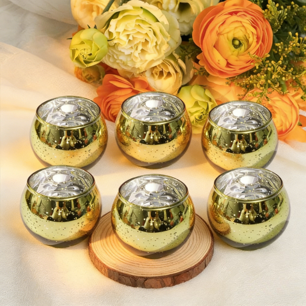 6/12Pcs Glass Candle Holders B - Candle Supplies Europe 리뷰 및 가격