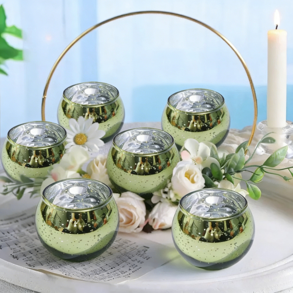 6/12Pcs Glass Candle Holders B - Candle Supplies Europe 리뷰 및 가격