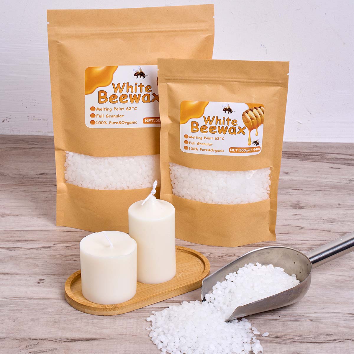 1000g White Beeswax DIY Candle - Candle Supplies Beeswax 리뷰 및 가격