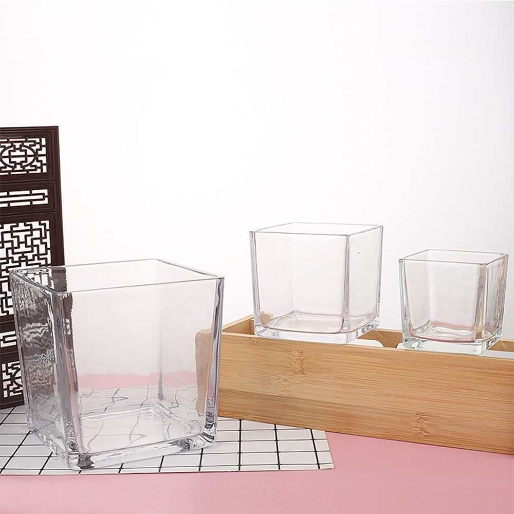 Geometry Square Candlestick In - Candle Supplies Glass Jars 리뷰 및 가격
