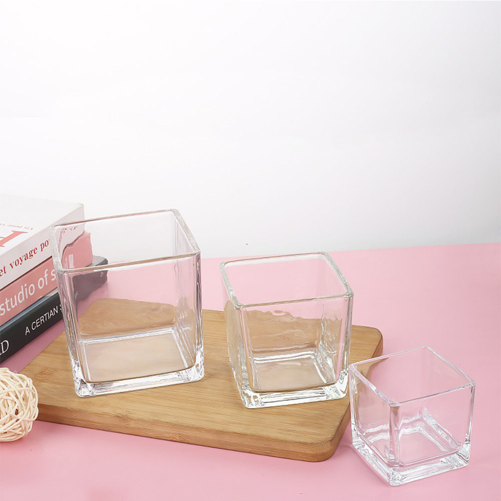 Geometry Square Candlestick In - Candle Supplies Glass Jars 리뷰 및 가격